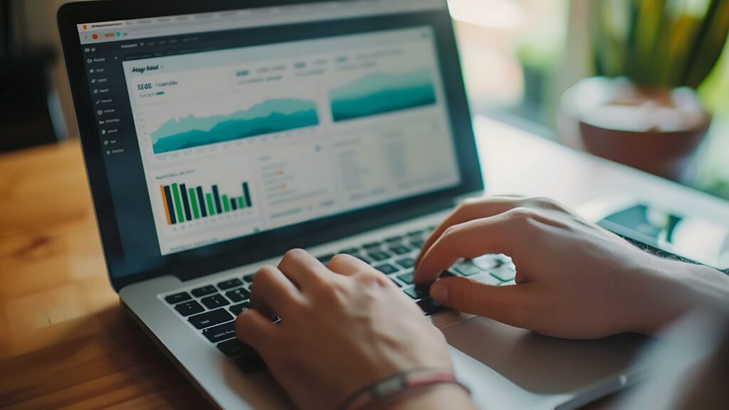 Entregable de auditoría SEO: dashboard de analytics con métricas de posicionamiento web